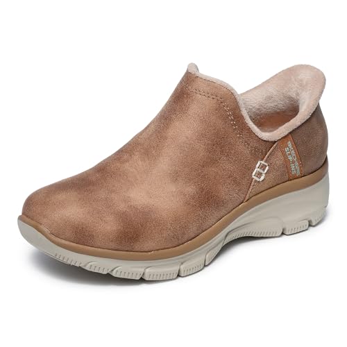 Skechers Women's Easy Going-Modern Hour-Hands Free Slip-Ins Ankle Boot, Tan, 9 - Image 1