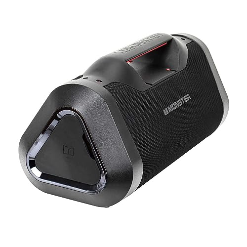 Monster Bluetooth Boombox: IPX5 Rechargeable Waterproof Bluetooth Speaker with USB Charge Out & Aux Input, 120W Portable Wireless Speaker - Image 3