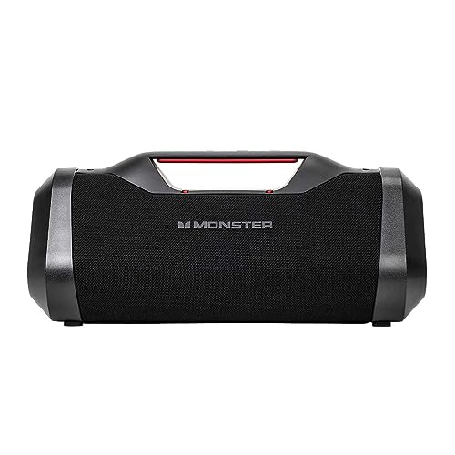 Monster Bluetooth Boombox: IPX5 Rechargeable Waterproof Bluetooth Speaker with USB Charge Out & Aux Input, 120W Portable Wireless Speaker - Image 1