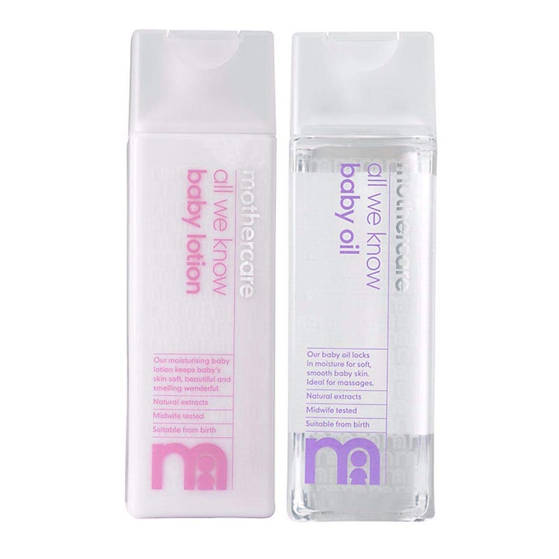 Mothercare All We Know Baby Lotion, 300ml+Mothercare All We Know Baby Oil, 300ml - Image 3