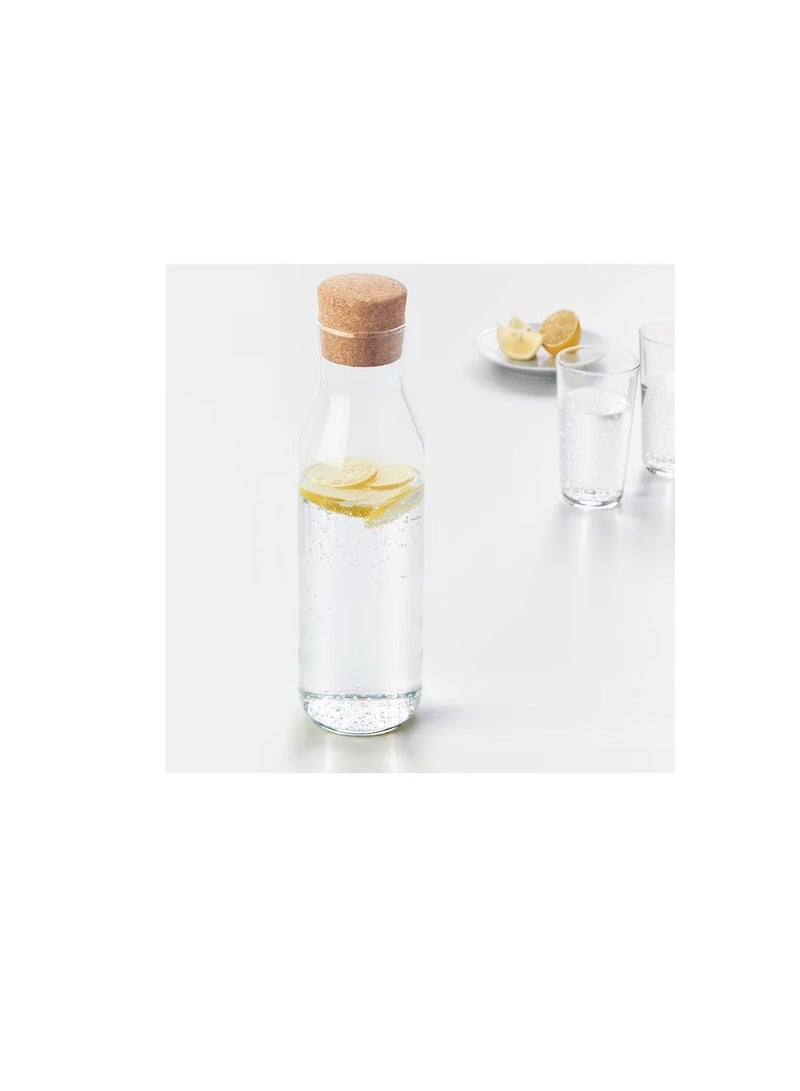Carafe with stopper, clear glass/cork1 l  - Image 2