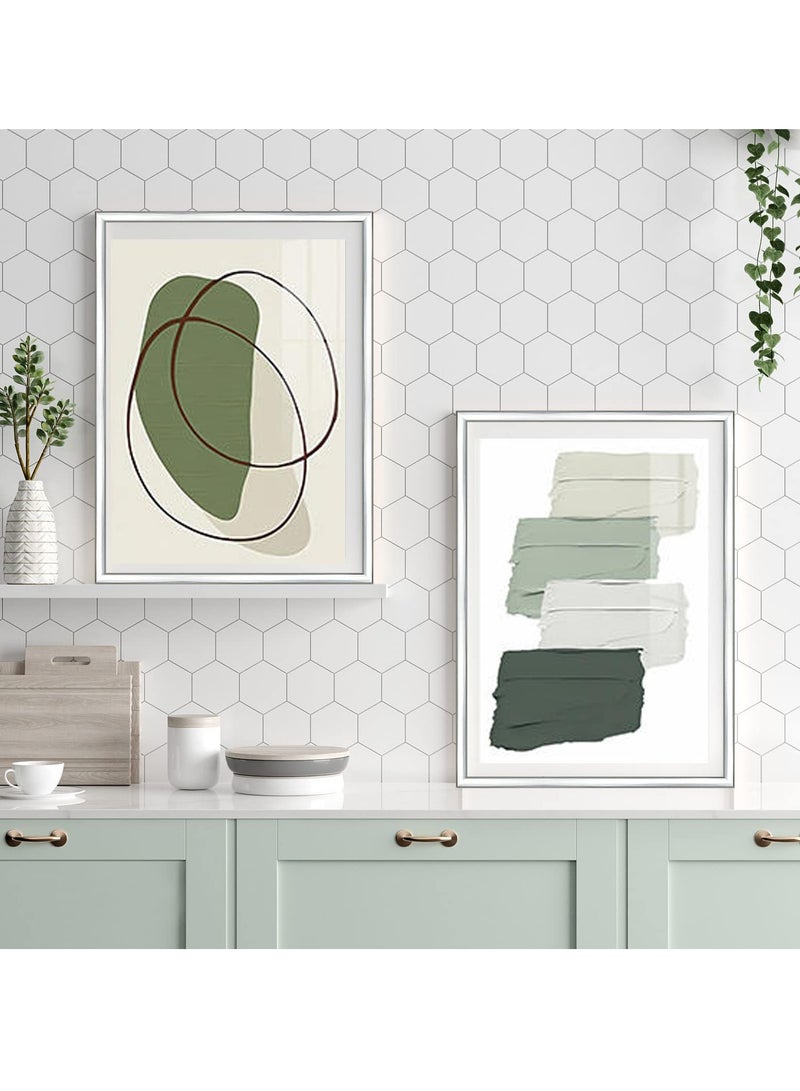 SYOSI شريط حواف بلاستيك لاصق ذاتي، تزيين زوايا الجدران بشريط حواف بلاستيكي، شريط حشو، قاعدة مقاومة للعفن، لحواف البلاط، الأرضيات، backsplash وزوايا الديكور، أبيض - Image 5