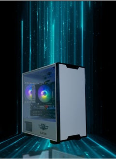 غاز حافظة كمبيوتر سطح المكتب للألعاب مع زجاج مقسى | هيكل MATX | 4 مراوح تبريد مشمولة | تصميم أنيق وواسع  - Image 4