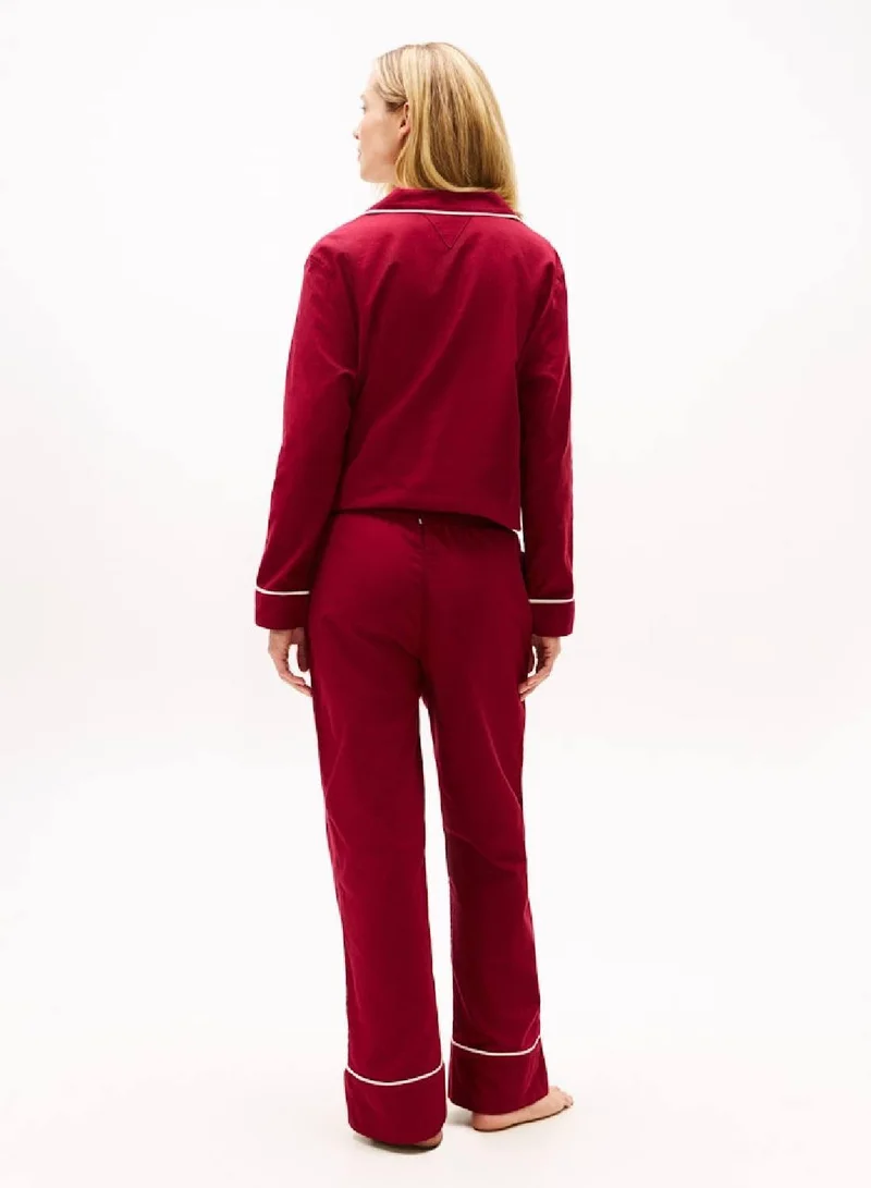 TOMMY HILFIGER Rouge Essential Herringbone Flannel Pyjama Bottoms for Women | Best Price UAE