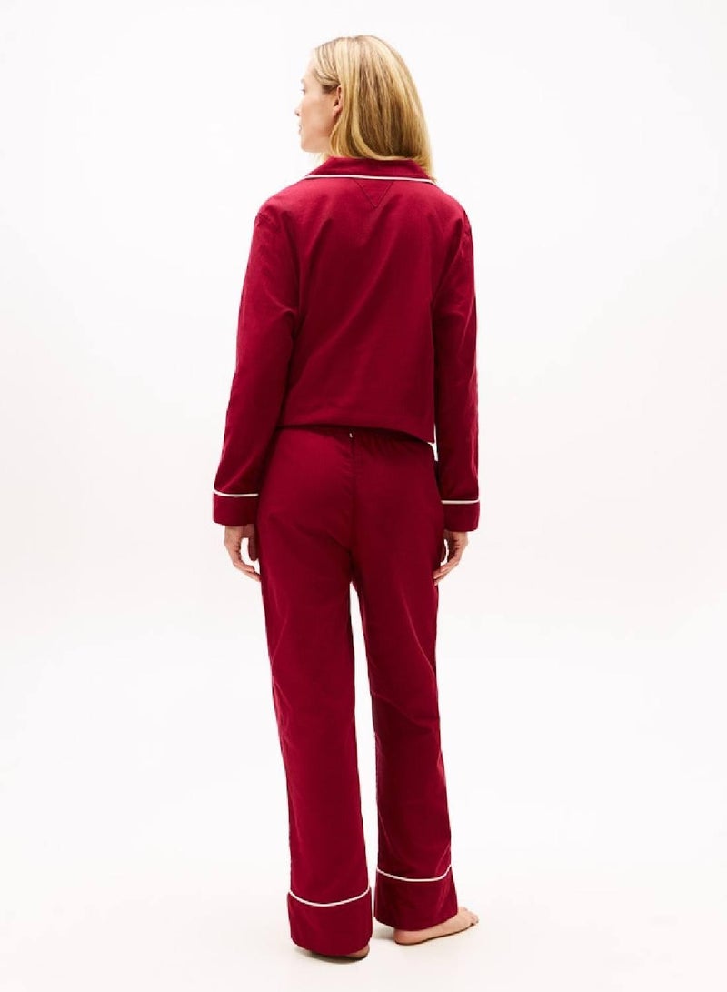 TOMMY HILFIGER Essential Herringbone Flannel Pyjama Bottoms - Image 3