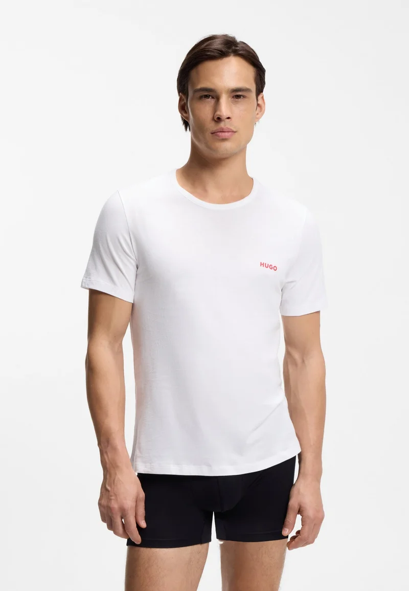 HUGO Assorted three-pack cotton T-Shirts with logo print