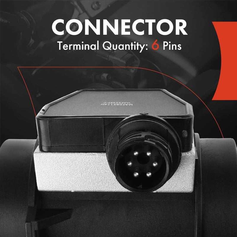 A-Premium Mass Air Flow Sensor Meter Assembly with 6 Pins for BMW E36 and E34 Models - Image 5