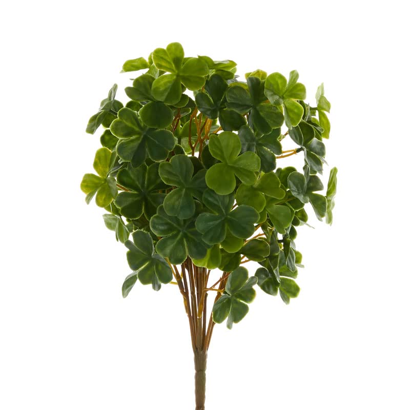 Factory Direct Craft Artificial Shamrock Flower Bush Fake Clover Plant for St Patrick's Day, Irish Theme Decorations and Ireland Displays - Outdoor Friendly Shamrocks - Image 4