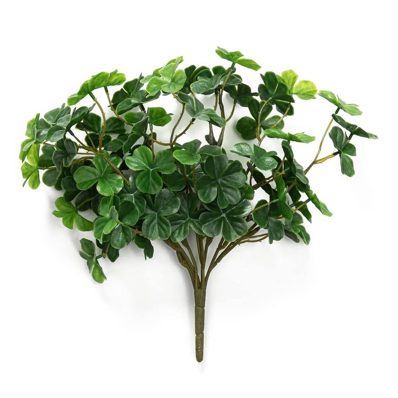 Factory Direct Craft Artificial Shamrock Flower Bush Fake Clover Plant for St Patrick's Day, Irish Theme Decorations and Ireland Displays - Outdoor Friendly Shamrocks - Image 5