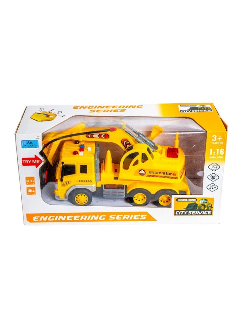 Excavator Engineering Series 1:16 City Service with Remote Control - SY7755K-A01