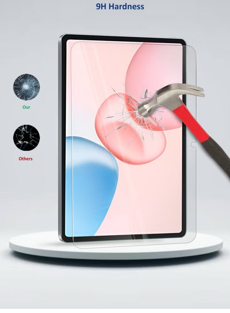 ستيكر لاصقة حماية للشاشة من الزجاج المقوى 9H فائقة الدقة لهاتف هونر باد 10 مقاس 12.1 بوصة 2025 شفاف - Image 5