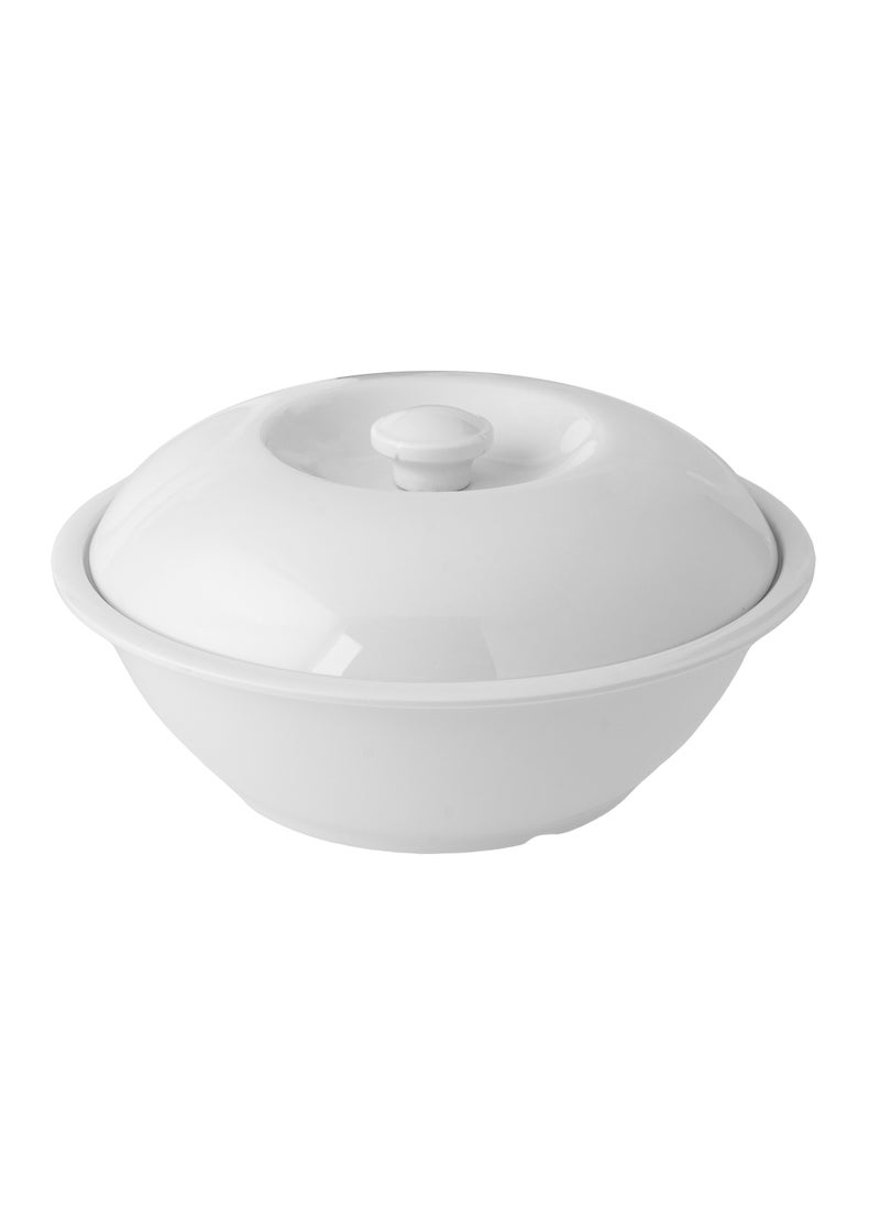 CC Bin Shihon 80 Piece Melamine Dinner Set Plain White Suitable for Everyday Use Microwave Safe and Dishwasher Safe  - Image 5