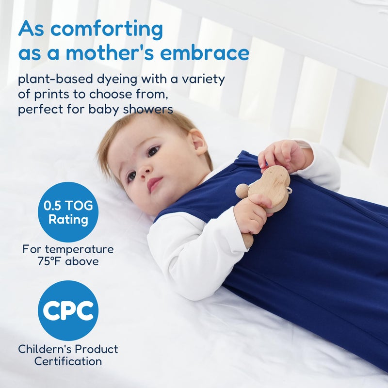 TotAha Sleep Sack 6-12 months, Buttery Soft Swaddle Transition Wearable Blanket Baby Sleeping Bag for Girl Boy,3 Pack 0.5 TOG - Image 3