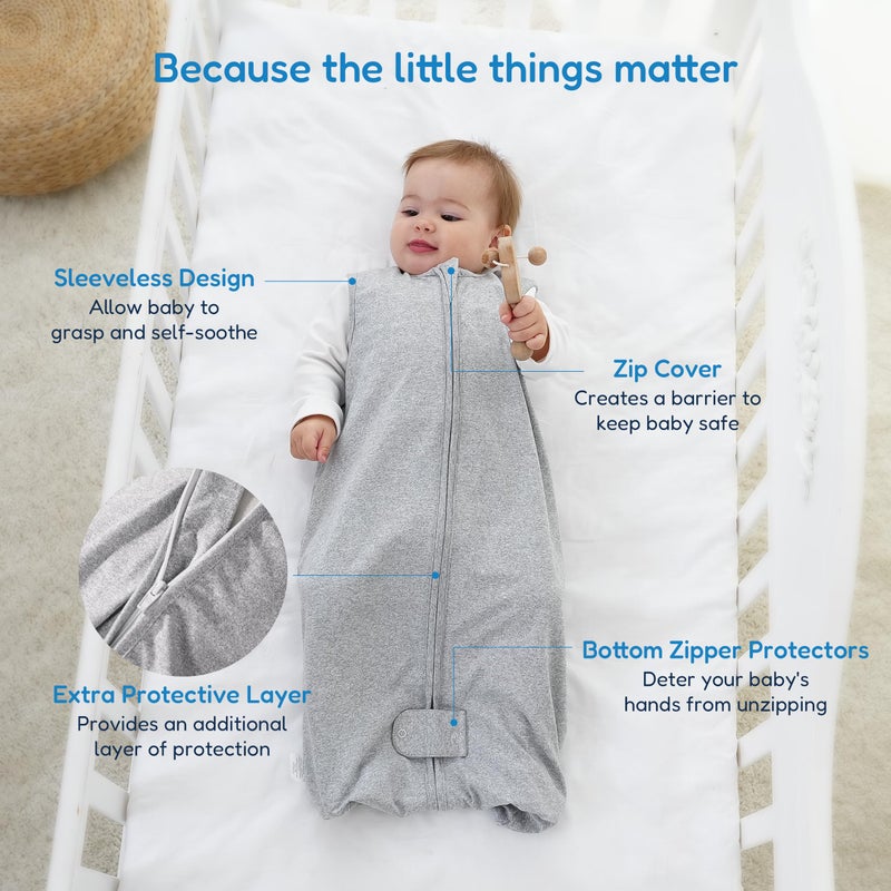 TotAha Sleep Sack 6-12 months, Buttery Soft Swaddle Transition Wearable Blanket Baby Sleeping Bag for Girl Boy,3 Pack 0.5 TOG - Image 5