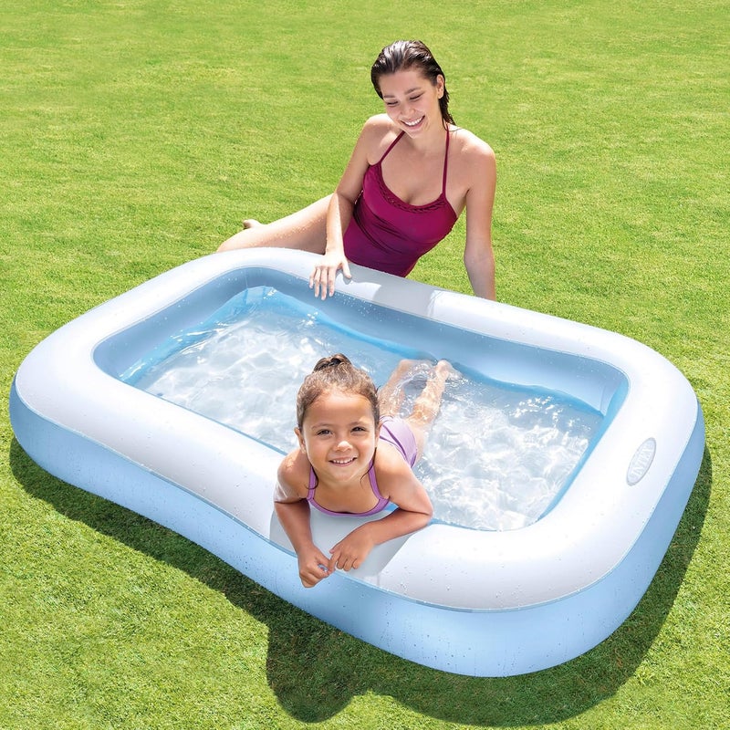 Intex Inflatable Rectangular Pool - Multi Color - Image 2