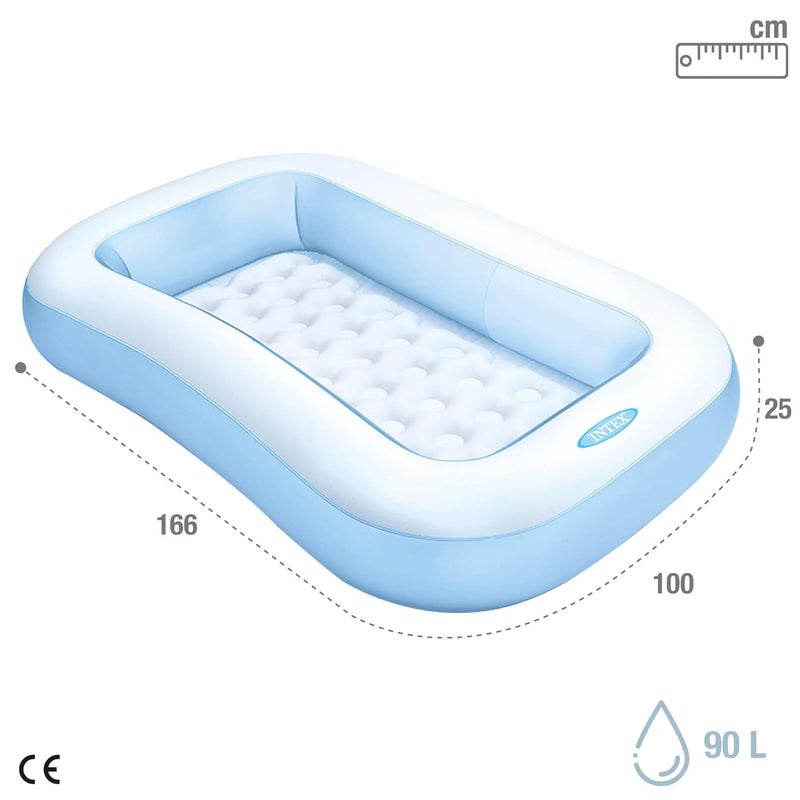 Intex Inflatable Rectangular Pool - Multi Color - Image 4