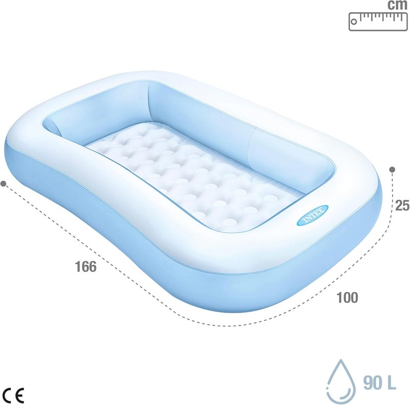 Intex Inflatable Rectangular Pool - Multi Color - Image 4