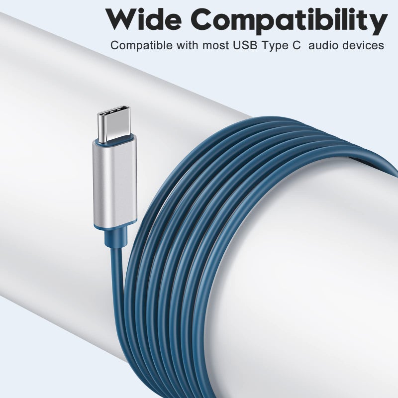 BENEWY سماعات USB C لهواتف سامسونج جالاكسي S24 S23 ألترا S22 S21 FE S20 A54 A53 سماعات أذن USB C مع ميكروفون تحكم في الصوت سماعات سلكية USB Type C لهواتف آيفون 16 15 برو ماكس بلس آيباد برو بيكسل 8 7 6a - Image 5
