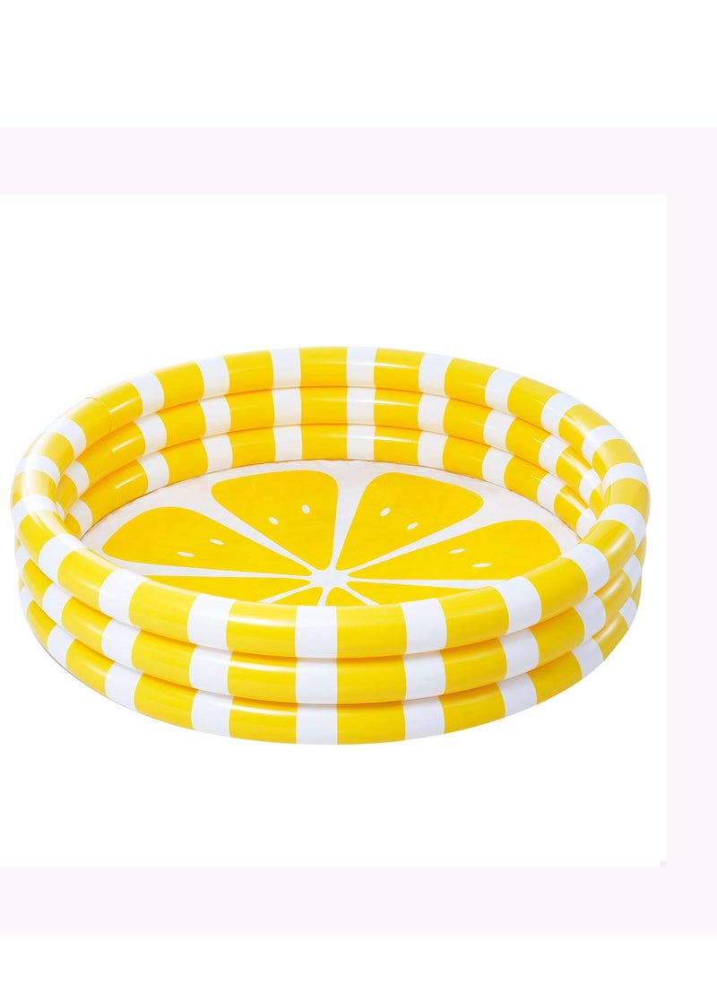 INTEX Zesty Lemon Pool - Inflatable Summer Fun for Kids 1.47m x 33cm  - Image 1
