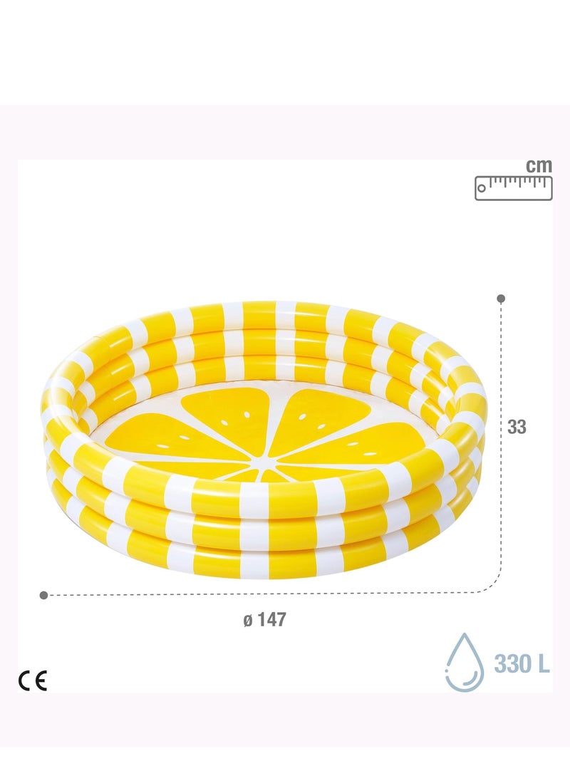 INTEX Zesty Lemon Pool - Inflatable Summer Fun for Kids 1.47m x 33cm  - Image 4