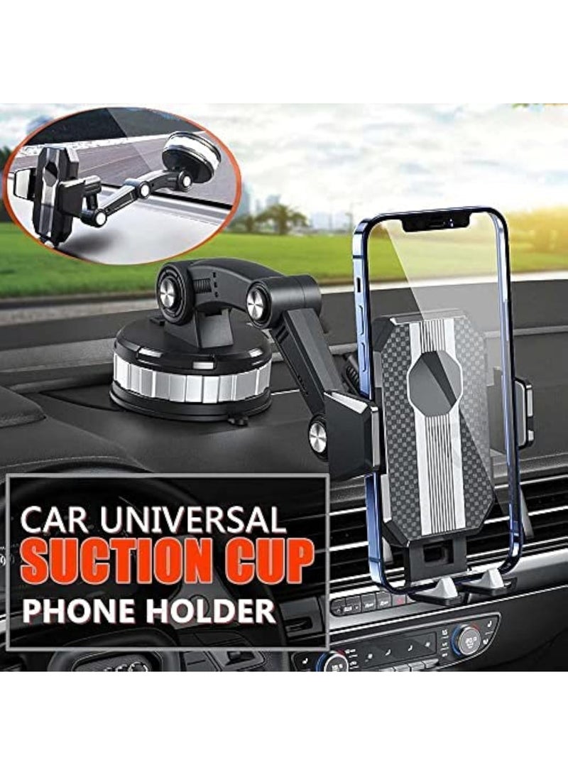 Arabest Car Phone Holder Mount, Universal Strong Suction Cup Cell Phone Holder Stand, Heavy Duty One-Button Pop-up iPhone Smartphone Car Mount for Dashboard/Window/Windshield Dash Air Vent (Green) - Image 3