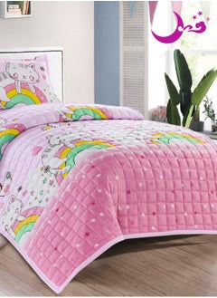 Moon 3 Piece Summer Childrens Quilt Set Microfiber 210x160 cm  - Image 3