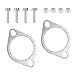 KIFIDAN 2PCS Exhaust Gasket 4PCS Exhaust Bolts3 2Bolt Exhaust Flange Gasket Replaces OEM120063100002Car Accessories Exhaust Flange Repair Kit for CarsTrucks 3in - Image 2