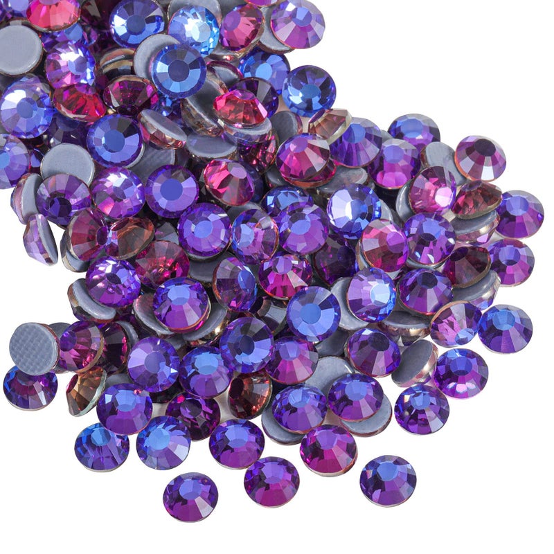 Beadsland Hotfix Rhinestones  2880Pcs Flatback Crystal Rhinestones For Crafts Clothes Diy Decorations  Purple Velvet  Ss10  2.7-2.9Mm - Image 1