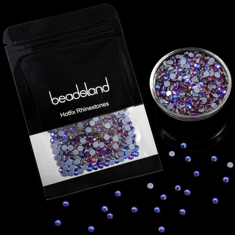Beadsland Hotfix Rhinestones  2880Pcs Flatback Crystal Rhinestones For Crafts Clothes Diy Decorations  Purple Velvet  Ss10  2.7-2.9Mm - Image 5