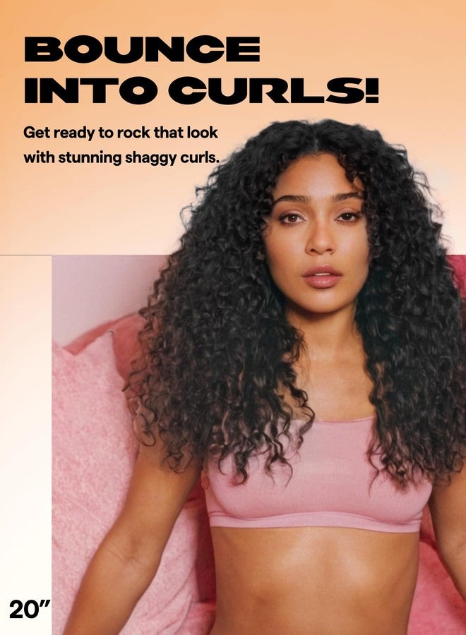 GORGIUS Glueless Curly Lace Front Wig Pre Plucked Middle Part Closure Wig 20 Inch Natural Black Pre Cut Synthetic Curl Wig Upgraded with Premium Human-Hair-Like Fiber - Image 2