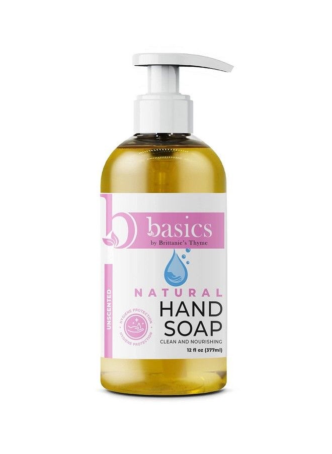 Brittanie's Thyme - Basics Natural Olive Oil Hand Soap Unscented 12 Fl Oz Pack Of 3 Cruelty Free Vegan No Synthetic Additives No Sulfates Paraben Free Phthalate Free - Image 1