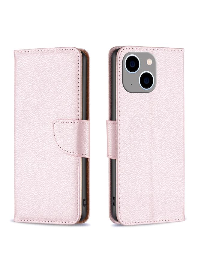 اس-توب جراب هاتف iPhone 15 Plus من الجلد الطبيعي بلون نقي وملمس الليتشي - Image 1