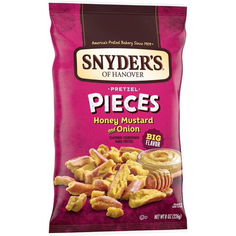 Snyder's of Hanover Pretzel Pieces, Honey Mustard and Onion, 8 oz (Pack of 6) - Image 5