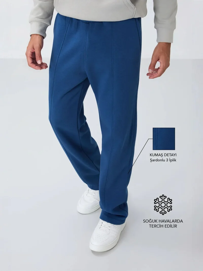 تومي لايف TOMMY Men's Regular Fit Cotton-Polyester Sweatpants