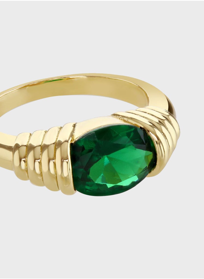 BUCKLEY LONDON Emerald Ancient Heirloom Ring  - Image 2
