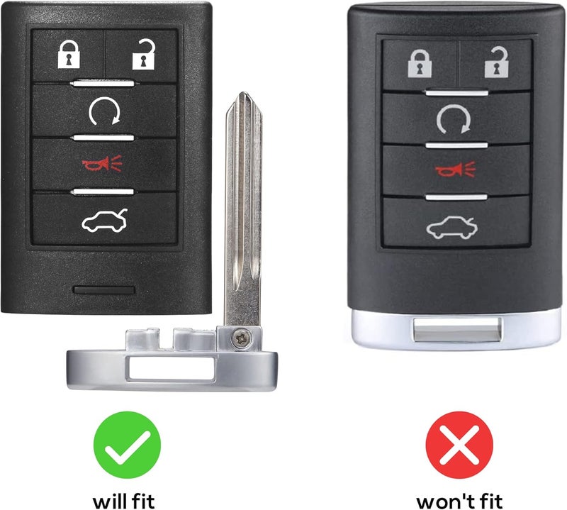 VOFONO Keyless Entry Remote Smart Key fob Compatible with Cadillac STS/CTS 2008-2013 - Image 3