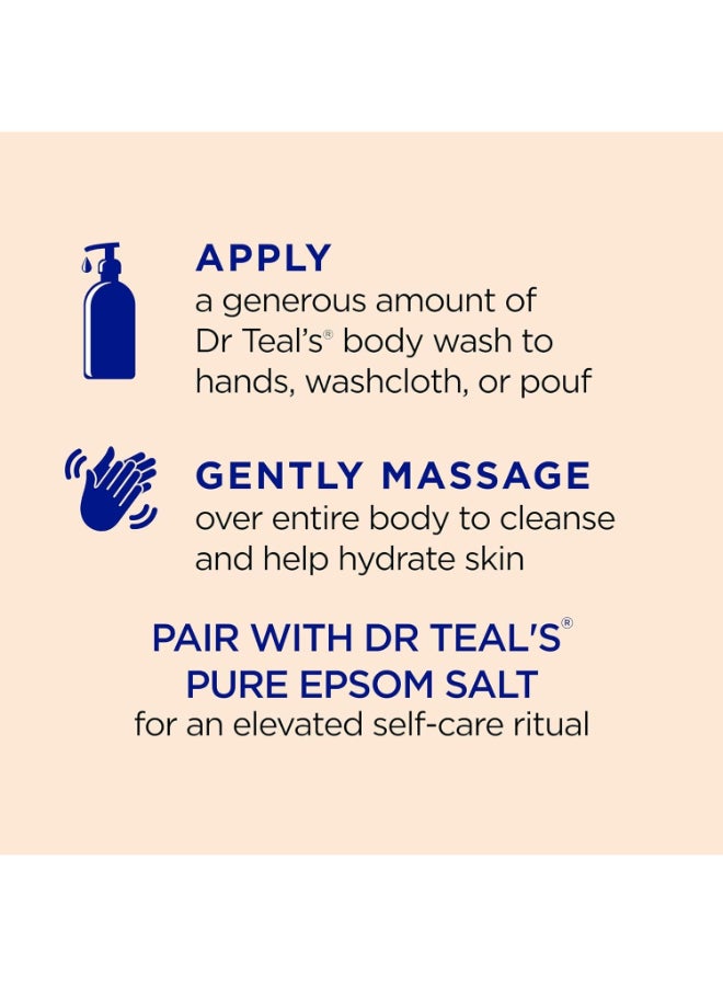 Dr Teal's Pack Of 2 Epsom Salt Body Wash with Vitamin C & Citrus Oils for Glow & Radiance - Hydrates & Conditions Youthful Skin 710ml x 2 - Image 5