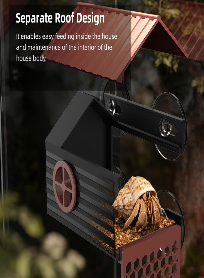 UNISOLODECHO Hermit Crab Accessories | Hermit Crab Climbing Toys with Climbing Wall | Multi-Functional Hermit Crab Hideaway & Foraging Cave with Ladder | Hermit Crab Cage Decorations - Image 5