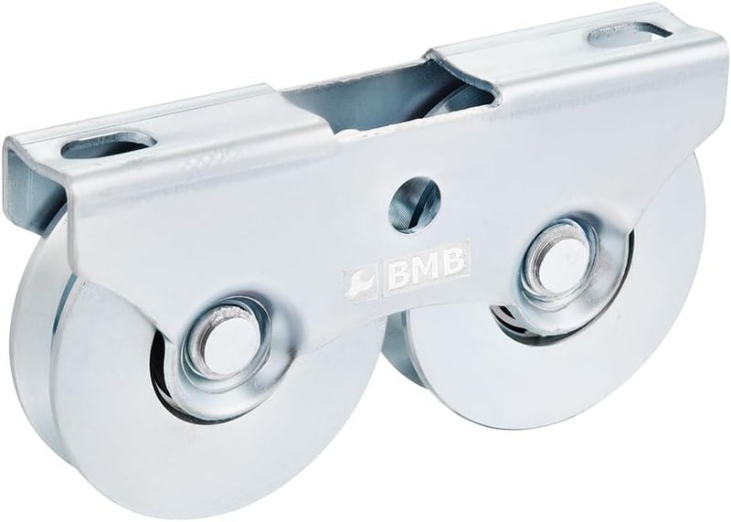 BMB TOOLS Single Bearing V-Groove Wheel-60mm-Heavy-Duty Sliding Gate Track Roller Twin Wheel with High Load Capacity for Industrial Residential and Commercial Automated and Security Sliding Gate doors - Image 1