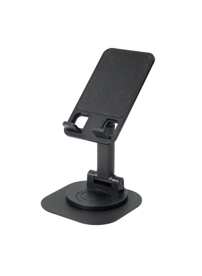 LumiArk 360° Rotating Foldable Phone and Tablet Stand - Universal Desktop Holder with Stable Base, Classic Black - Image 1
