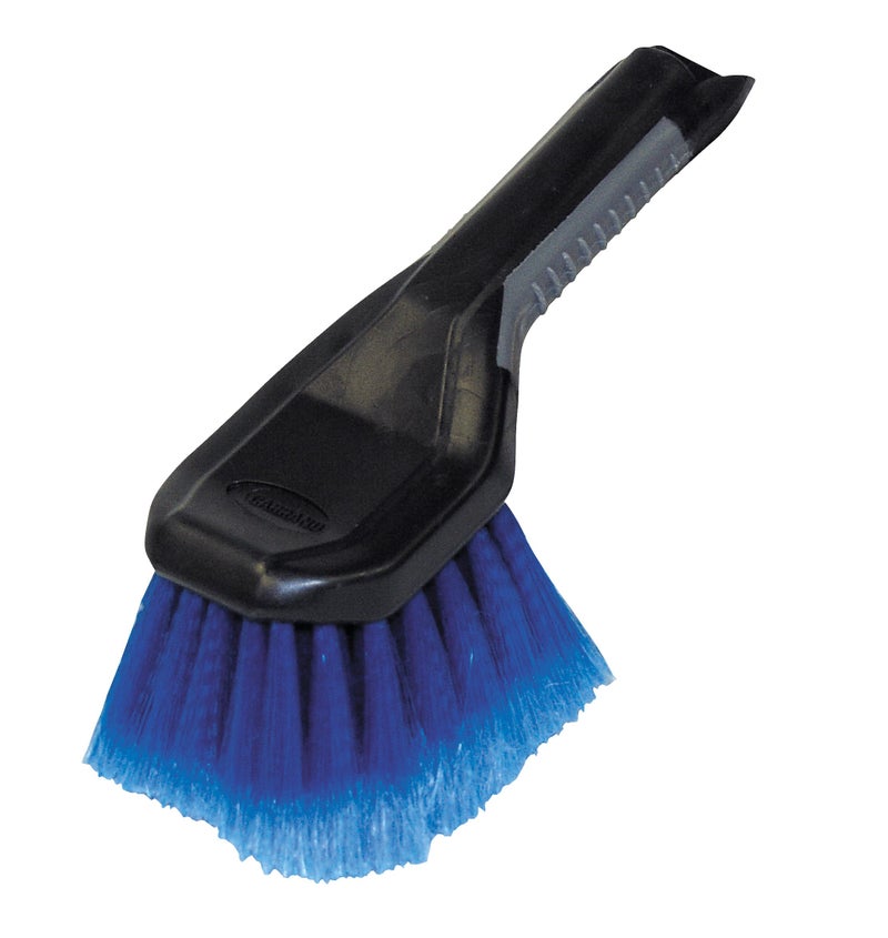 Carrand Automotive Body Brush with Super Soft Feathered Bristles ScratchFree Car Wash Brush for Wheels Bumpers Hulls Body AllPurpose Detailing Tool with Ergonomic Grip Handle BlackBlue - Image 3