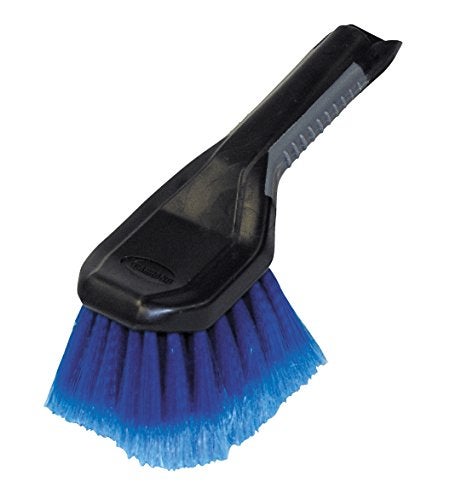 Carrand Automotive Body Brush with Super Soft Feathered Bristles ScratchFree Car Wash Brush for Wheels Bumpers Hulls Body AllPurpose Detailing Tool with Ergonomic Grip Handle BlackBlue - Image 1