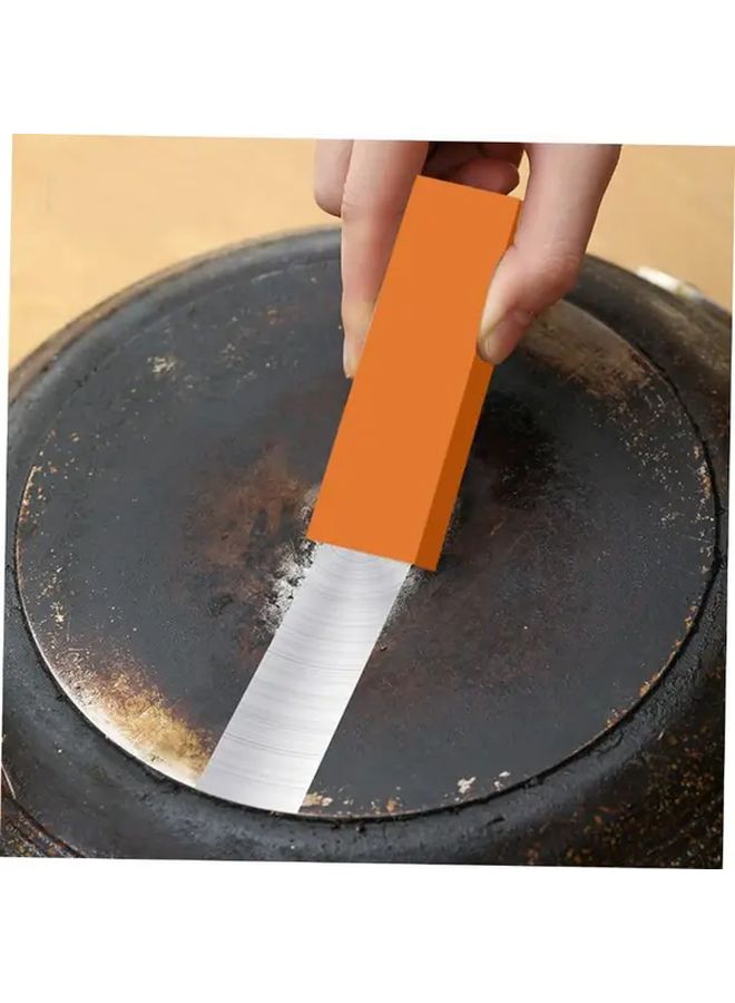 25 PCs Stainless Steel Stovetop Scrubbers Rust Cleaner Orange Rectangular Scouring Pads - Image 5