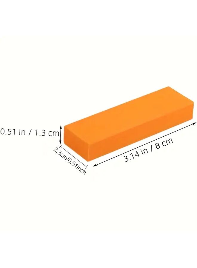 25 PCs Stainless Steel Stovetop Scrubbers Rust Cleaner Orange Rectangular Scouring Pads - Image 3