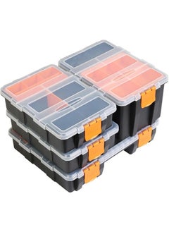 SEVIA Sevia Hardware Parts Organizers Versatile and Durable Storage Toolbox 4PCS Set Storage Box Hardware Tool Organizer with Removable Dividers for Screws Nuts Small Parts Durable Plastic Box  - Image 1