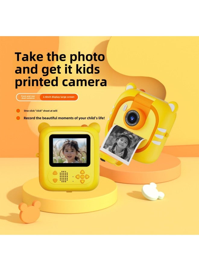 Generic Print Children's Camera, The Cartoon Mini Flip Lens, Cute And Adorable Students Digital HD Camera-Color:Purple  - Image 4