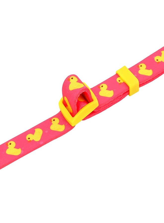 HDE Nylon Dog Collar Adjustable Soft Puppy Collars for Small Medium Large Dogs Ducks Pink - M - Image 4