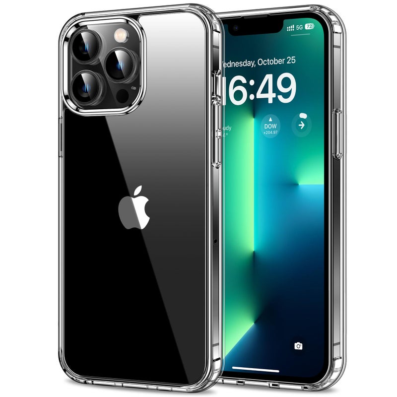 HOOMIL Case for iPhone 13 Pro 6.1-Inch, Non-Yellowing, Drop Protection, Anti-Scratch Transparent Hard Back Phone Cover - Crystal Clear - Image 1