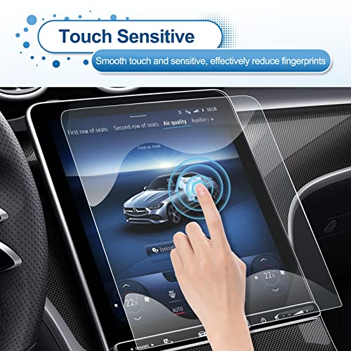 Coleya Mercedes C300 (2022-2026)/GLC300 (2023-2026) Screen Protector for Mercedes 11.9Inch Touchscreen, 9H Tempered Glass 2024 2025 C-Class/GLC-Class/CLE Coupe/SL Accessories HD Transparent 11.9" - Image 5