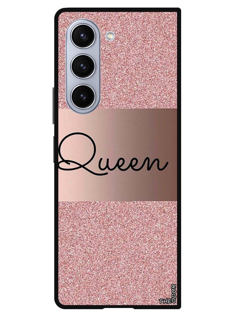 Theodor Protective Case Anti Scratch Shock Proof Bumper Cover For Samsung Galaxy Z Fold 6 Queen Glitters - Image 1